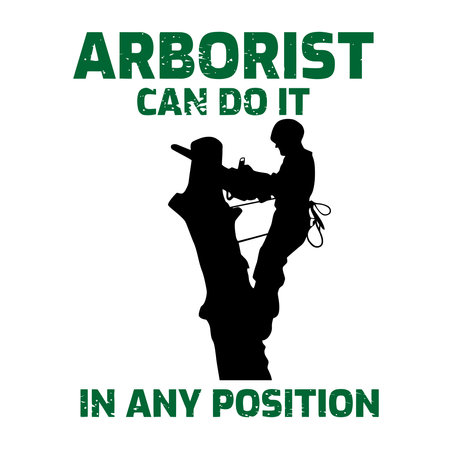 Climbing Mountain Arborist Vector Logo Designのイラスト素材