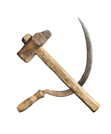 symbol of the USSR hammer and sickleの写真素材