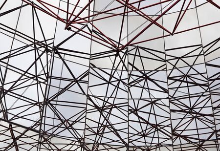 Abstract celling metal constructionの写真素材