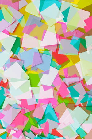 Cut Colored Paper Squares 2