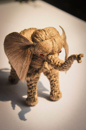 elephant from handmade artifacts.の写真素材