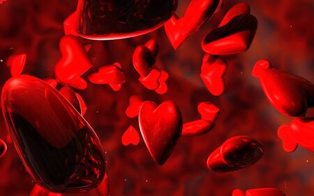 Valentines Day Heartsの写真素材