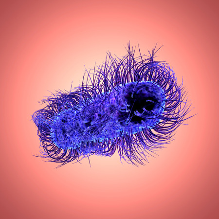 Bacteria cell science 3d illustrationの写真素材