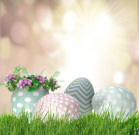 Background with easter eggs.