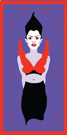 Fantasy illustration of a cute and pretty fairy . Vector illustration EPS10のイラスト素材