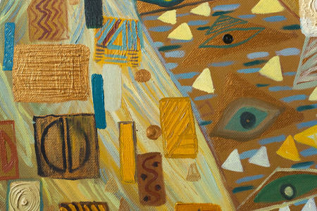 Texture, background and Colorful Image of an original Abstract Painting composition,oil on Canvas