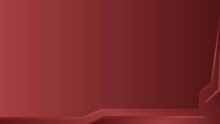 Red Background with Abstract Shapesのイラスト素材