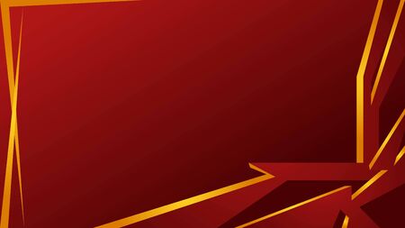 Red Background with Abstract Shapesのイラスト素材