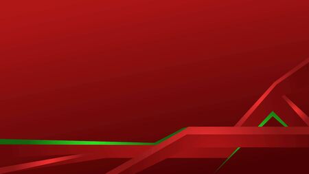 Red Background with Abstract Shapesのイラスト素材
