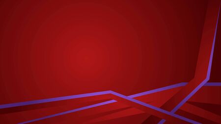 Red Background with Abstract Shapesのイラスト素材