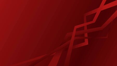 Red Background with Abstract Shapesのイラスト素材