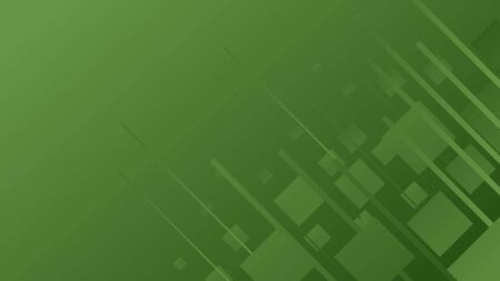 Green Background with a Combination of Lines and Shapesのイラスト素材
