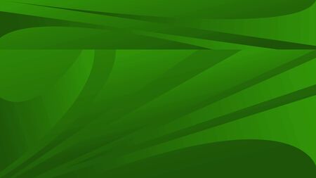 Green Background with a Combination of Lines and Shapesのイラスト素材