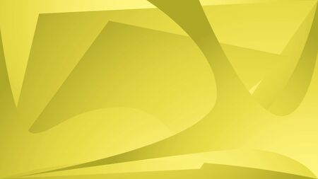 Yellow Background with a Combination of Lines and Shapesのイラスト素材