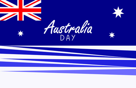 Happy Australia Day Banner Templateのイラスト素材