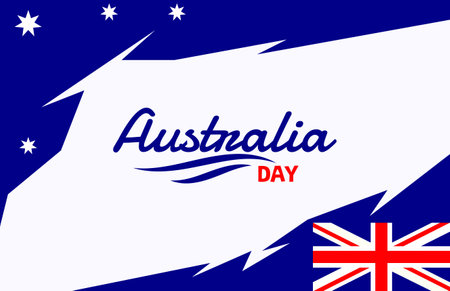 Australia Day Banner Templateのイラスト素材