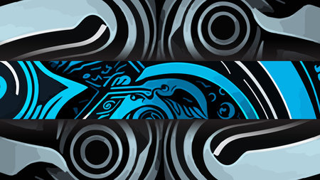 Abstract vector background with blue and black elements. Can be used for wallpaper, pattern fills, web page background,surface texturesのイラスト素材