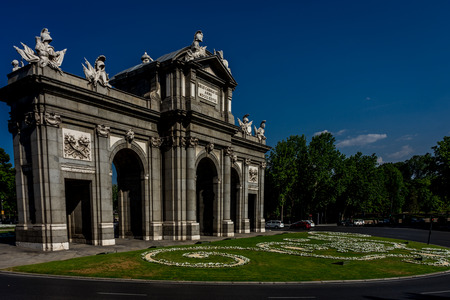 Landmark on the street at Madridのeditorial素材