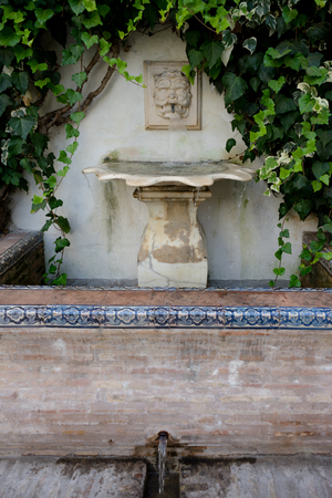 Water fountain in Seville, Spain, Europeのeditorial素材