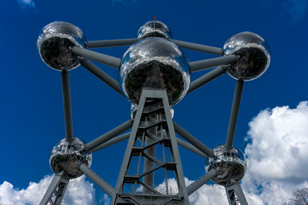 The Atomium monument at Brussels Belgium, Europeのeditorial素材