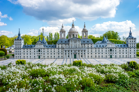 BRUSSELS, BELGIUM - 17 April 2017: Miniatures at the park Mini-Europe - reproduction of the El...