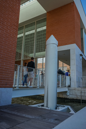 Venice, Italy - 01 July 2018: The Marco Polo airport in Venice, Italyのeditorial素材