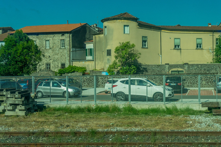 Pontremoli, Italy - 28 June 2018: The Pontremoli railway station, Italyのeditorial素材