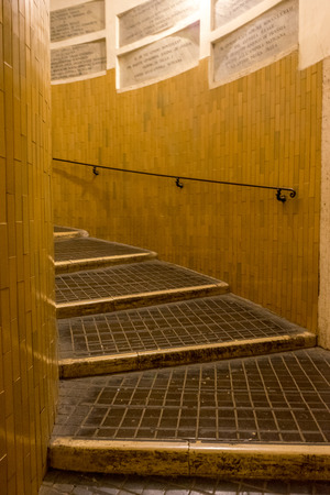 Vatican City, Italy - 23 June 2018: narrow walking passage in saint peters basilica, vatican cityのeditorial素材