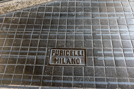 Vatican City, Italy - 23 June 2018: Tiles on floow from Puricelli Milano at saint peters basilicaのeditorial素材