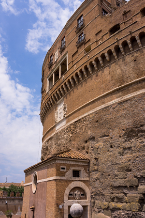 Rome, Italy - 23 June 2018:the Castel Sant Angelo, Mausoleum of Hadrian in Rome, Italyのeditorial素材