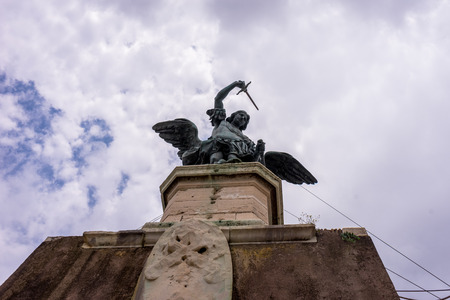 Rome, Italy - 23 June 2018:the Castel Sant Angelo, Mausoleum of Hadrian in Rome, Italyのeditorial素材