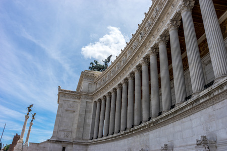 Rome, Italy - 23 june 2018: Piazza Venezia, Altare della Patria, Facade of tomb of the unknown soldier in Rome,Italyのeditorial素材