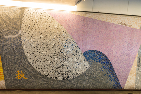 Rome, Italy - 24 june 2018: Street art on the walls at a subway station in Rome,Italyのeditorial素材