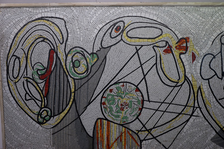 Rome, Italy - 24 june 2018: Street art on the walls at a subway station in Rome,Italyのeditorial素材