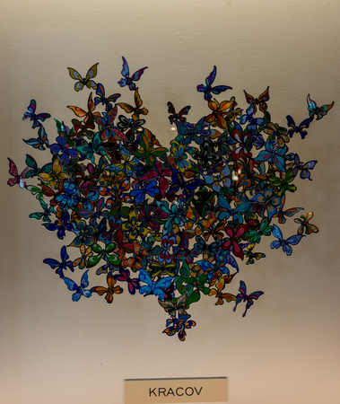 Venice, Italy - 01 July 2018: The heart Kracov at contemporary art gallery in Venice, Italyのeditorial素材