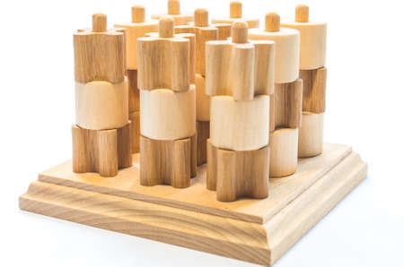 Wooden toy gameの写真素材