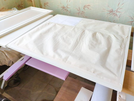Different corners of the furniture shop with details and wood trim, background or concept