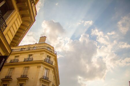 Paris, France - July 7, 2018: Soufflot street from Pantheon Square to the Luxembourg Gardens in central Parisのeditorial素材