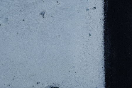 Close up black white wall with crack, texture background, sekective focusの写真素材