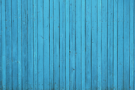 Background texture blue wooden fenceの写真素材
