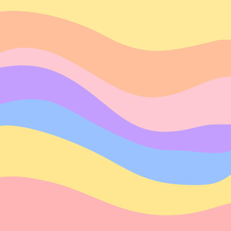 Pastel Colorful Rainbow Vector Design Backgroundのイラスト素材