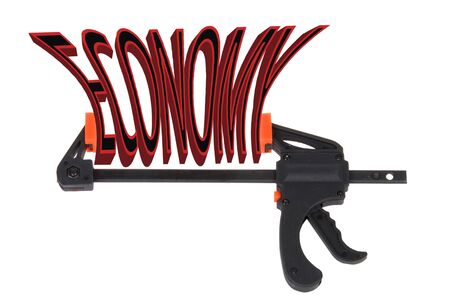 Abstract view of economy squeeze