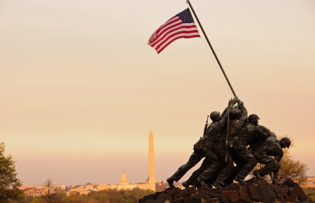 Iwo Jima Memorial, Washington DCの写真素材