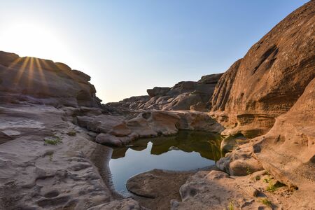 Canyon and the sunriseの写真素材