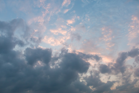 Cloudy sky backgroundの写真素材