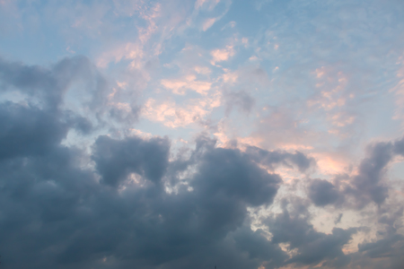 Cloudy sky backgroundの写真素材