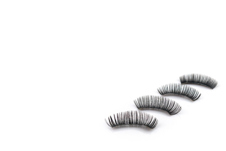 Eyelashes use on white backgroundの写真素材