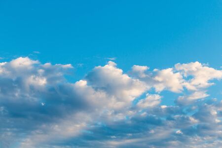 blue sky with cloud closeup