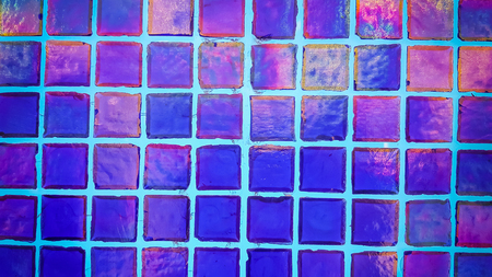 Blue tile pattern texture background and wallpaperの写真素材