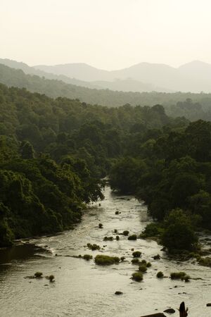Lovely backwaters in kerala, munnar の写真素材